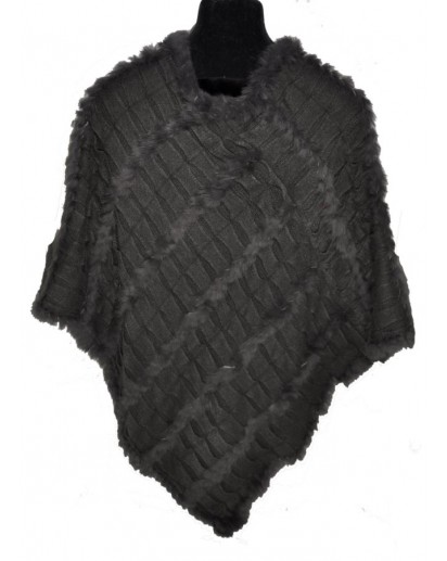 PONCHO LAPIN E MAGLIA GRIGIO