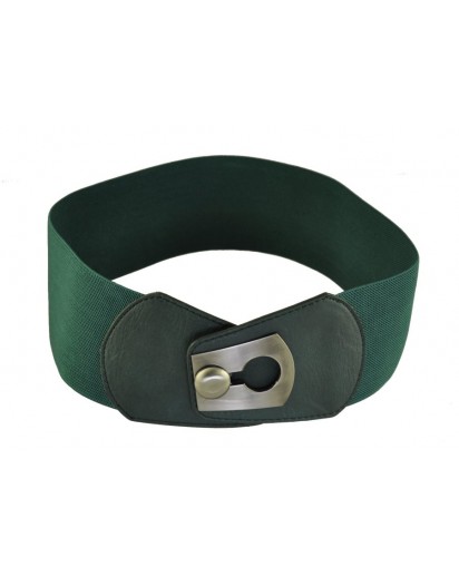CINTURA ELASTICIZZATA FIBBIA FORO VERDE