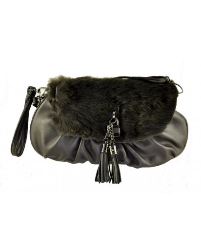 POCHETTE ECOPELLE + LAPIN T.MORO