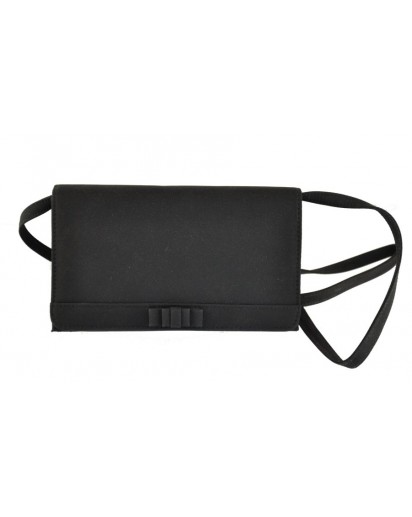 POCHETTE IN RASO NERO