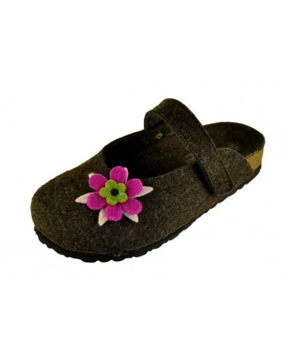 PIANELLA TIPO BIRK FELT.MARRONE + CINT.
