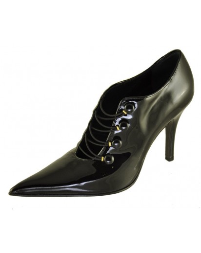 SCARPA DECOLTE` VERNICE NERO ALLAC. TA90