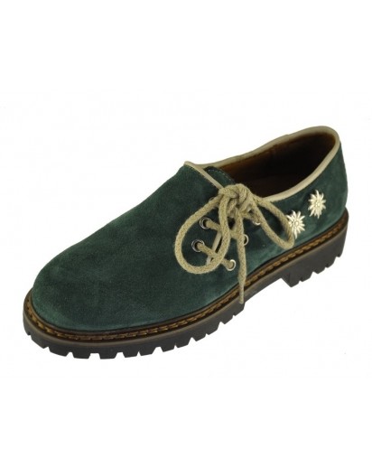 84S2 SCARPA ALLACCIATA NABUK VERDE + 2ST