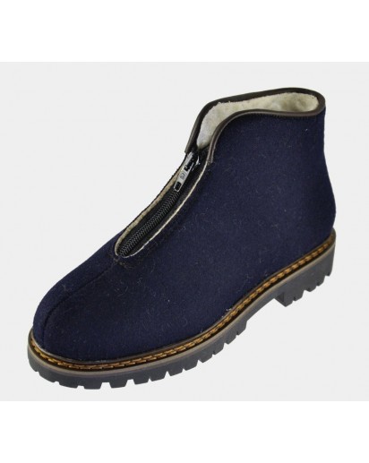 POLACCO CON CERNIERA PANNO ROCCIA BLU