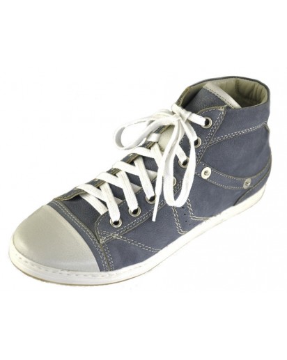 SNEAKER PELLE GHIACCIO + NABUK JEANS