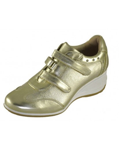 SNEAKER COLORE PLATINO
