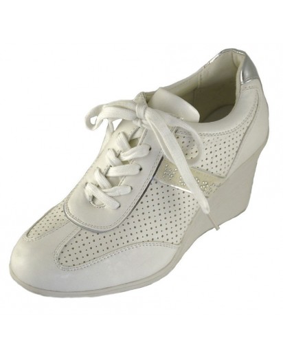 SNEAKER BIANCO ALLACCIATO