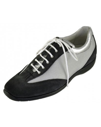 SNEAKER CAMOSCIO TOPO + MAT.TECN.FORATO