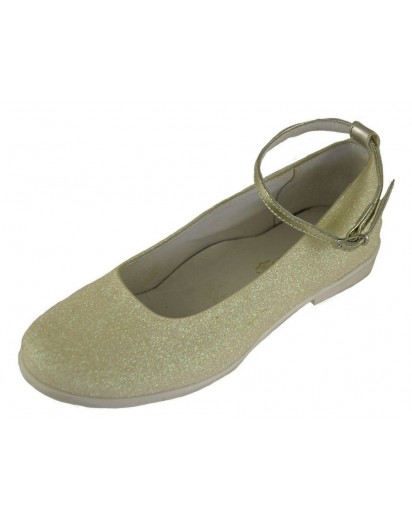 BALLERINA TESSUTO GLITTER PLATINO
