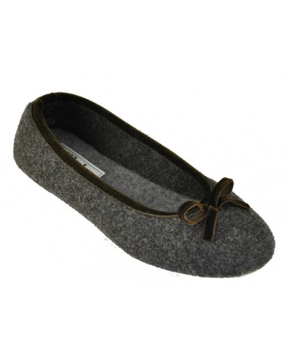 BALLERINA PANTOFOLA MARRONE  LE CLARE
