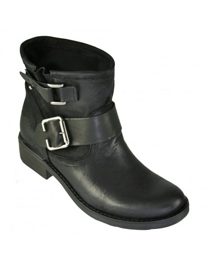 STIVALETTO NABUK NERO  SPAZZOLATO