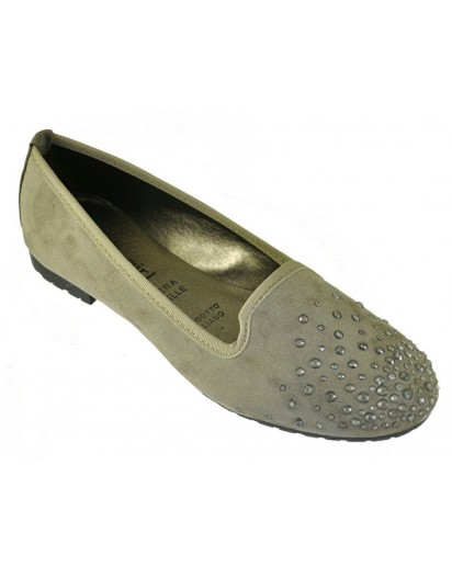 SCARPETTA PANTOFOLA CAMOSCIO TORTORA