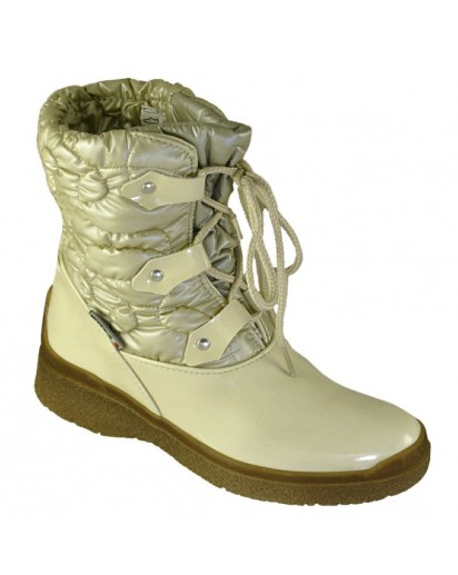 DOPOSCI IN NYLON E VERNICE BEIGE