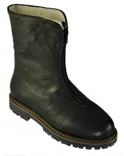 STIVALETTO CON CERNIERA VITELLO NERO