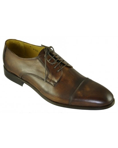 SCARPA DERBY VITELLO ANILIA MARRONE