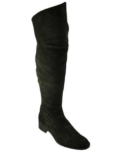 STIVALE LUNGO CAMOSCIO ASFALTO FOD.MONTO