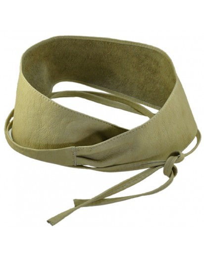 FUSCIACCA DA ANNODARE IN PELLE BEIGE