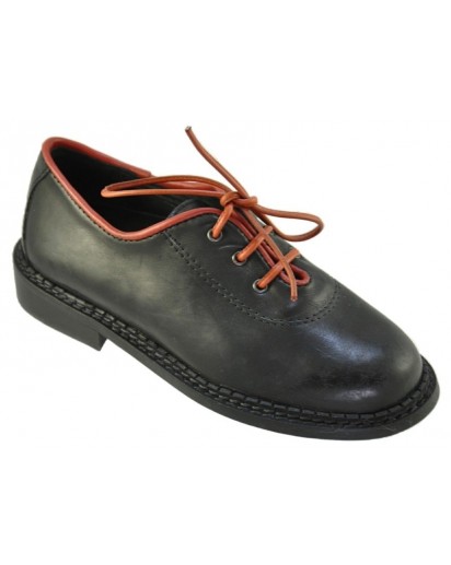SCARPA TIROLESE VITELLO NERO PROF.ROSSO