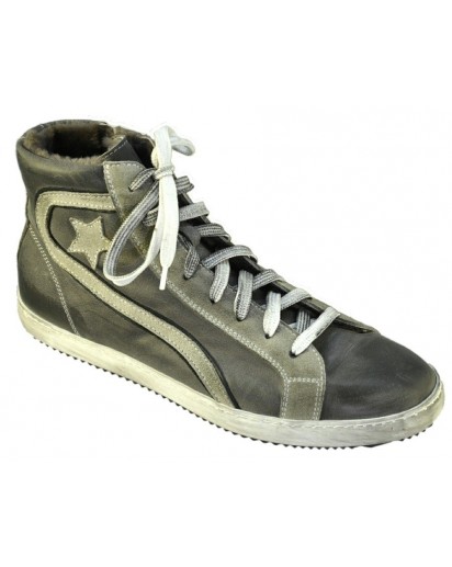 SNEAKER ALLACC. VITELLO ING.GRIGIO