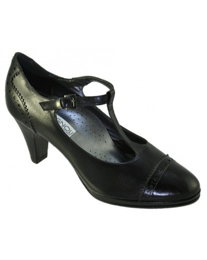 SCARPA NAPPA NERO TACCO 60MM