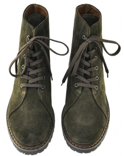 POLACCO STRINGATO CAMOSCIO VERDE TUNDRA