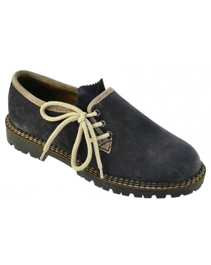 SCARPA ALACCIATA LAT.CAM.BLU BORDO CHIAR