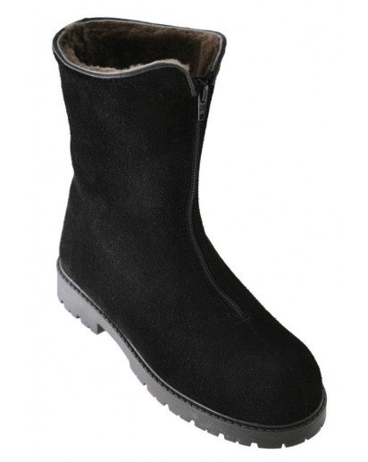 STIVALETTO CAMOSCIO NERO FOD.MONTONE