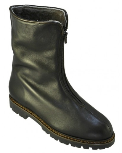 STIVALETTO CON CERNIERA VITELLO NERO MON