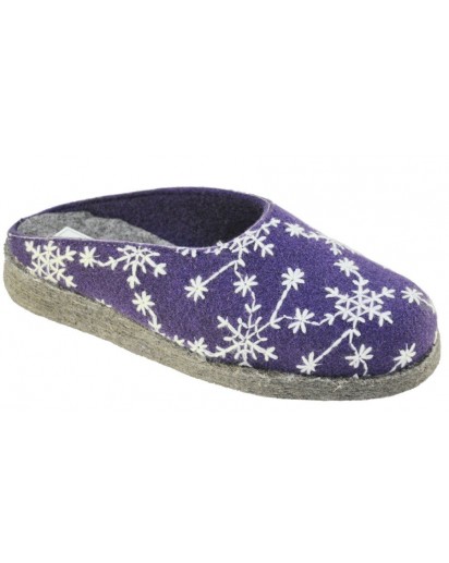 SABOT FELTRO LILA RICAMO FREEZE