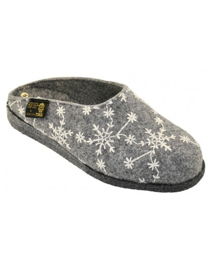 SABOT FELTRO GRIGIO RICAMO FREEZE