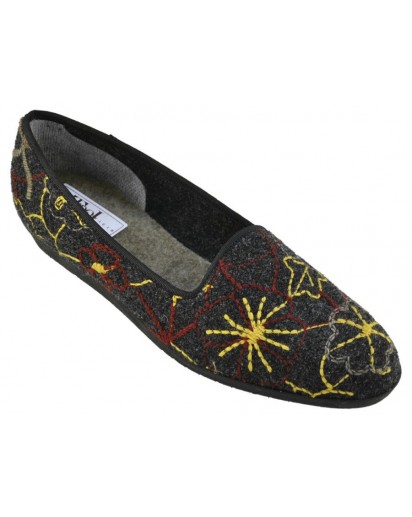 SCARPETTA PANTOFOLA FELTRO ANTRACITE RIC