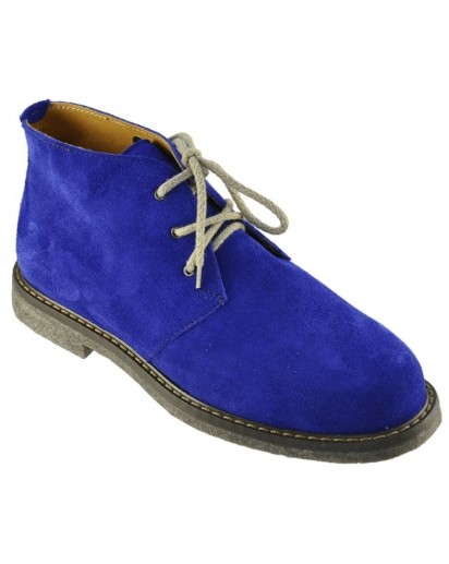 POLACCO TIPO CLARK CAMOSCIO BLUETTE