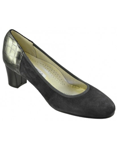SCARPA DECOLLETE` CAMOSCIO ANTRAC. TA50