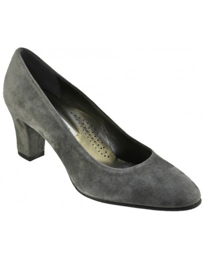 SCARPA DECOLLETE` CAMOSCIO MALVA TA60