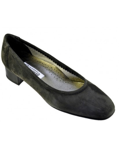 SCARPA DECOLLETE` CAMOSCIO BLU