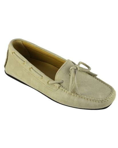 MOCASSINO CAMOSCIO CORDA SUOLA GOMMA