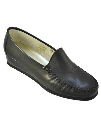 MOCASSINO NAPPA NERO ZEPPA 30