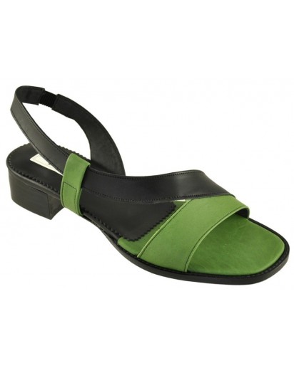 5627 SANDALO VITELLO VERDE/NERO