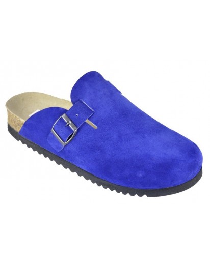 CIABATTONE CON FIBBIA CAMOSCIO BLUETTE