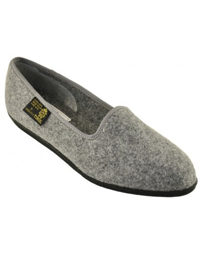 4 PANTOFOLA FELTRO GRIGIO MZ 662