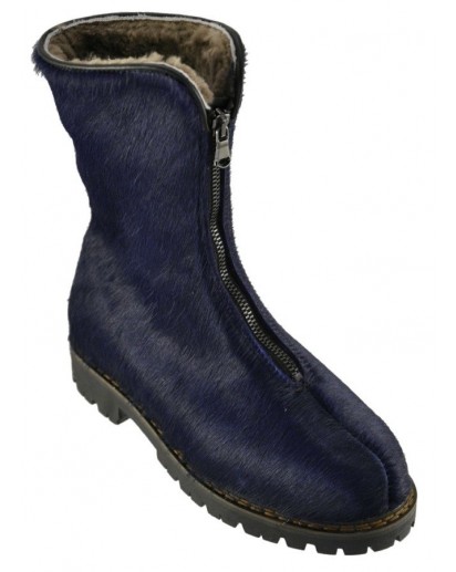 STIVALETTO CON CERN.CAVALLINO BLU