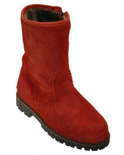 STIVALETTO CON CERN.LAT. CAVALLINO ROSSO