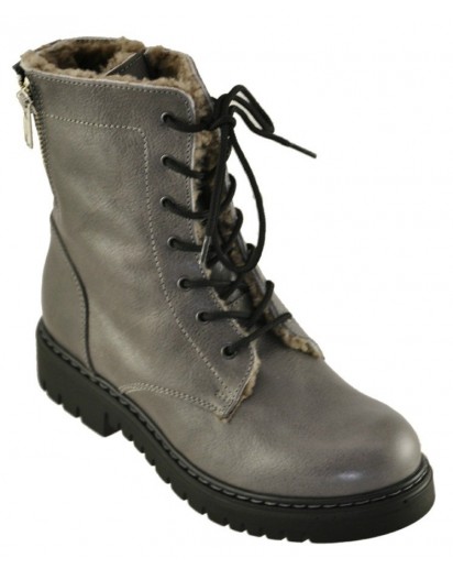 STIVALETTO ALLACCIATO TUSCANY GREY MONT