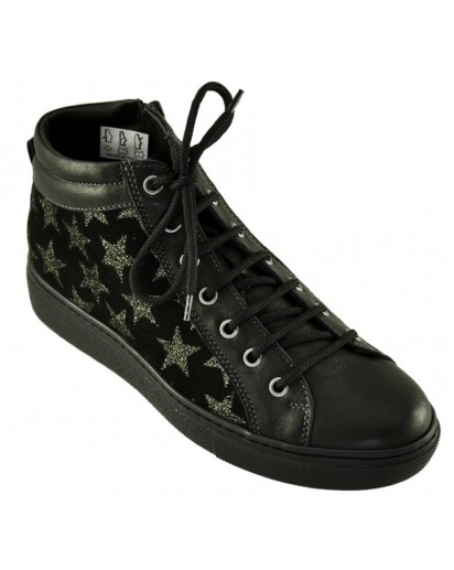 SNEAKER ALLACC. NERO VIT.E CAM.SERIGR.ST