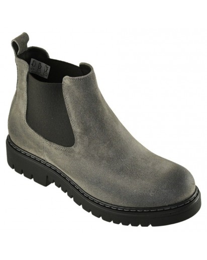 STIVALETTO TIPO BEATLE CAMOSCIO TAUPE