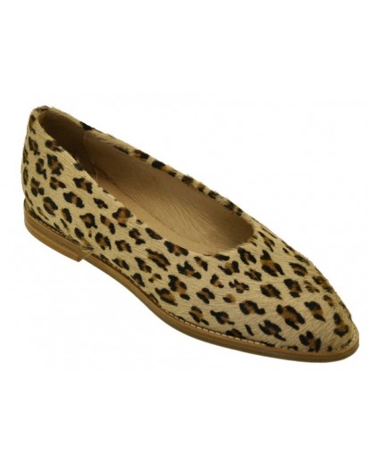 DECOLLETE` CAVALLINO LEOP.BEIGE S.CUOIO