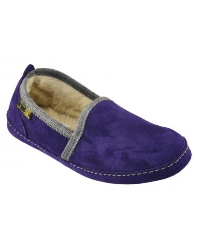 PANTOFOLA CHIUSA MONTONE VIOLA