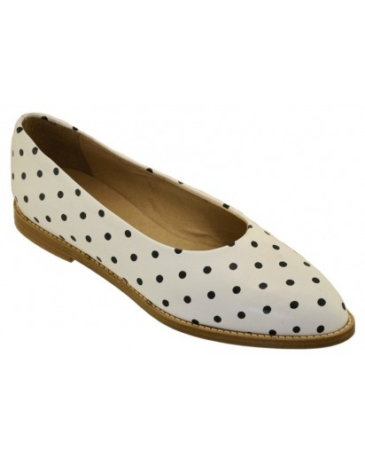 DECOLLETE` VITELLO BIANCO PALL. CUOIO
