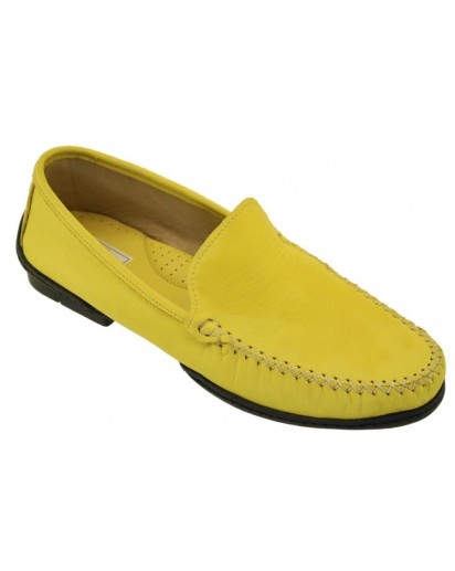 MOCASSINO VITELLO GIALLO S.GOMMA CUCITA