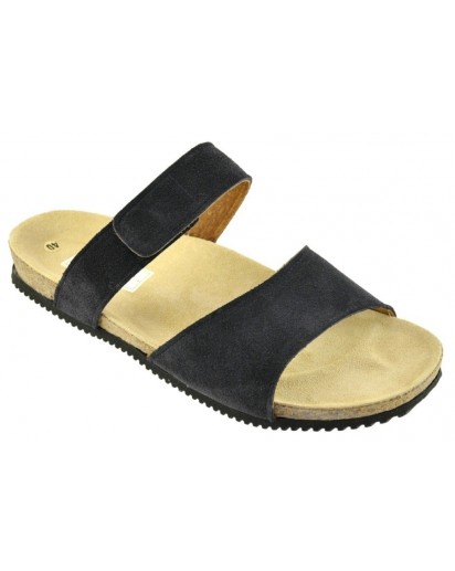 7C2 CIABATTA CINT.VELCRO CAMOSCIO NAVY